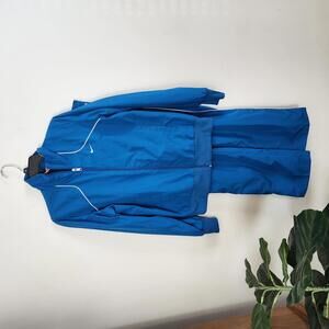2010 Nike bright Blue Track Suit Set Unisex Top Large Pants XS